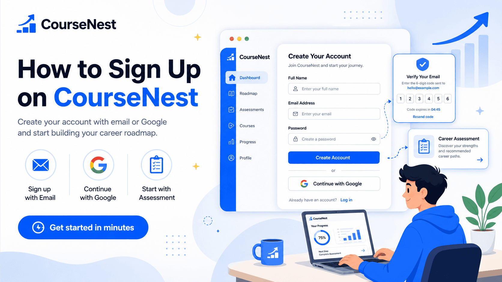 How to Sign Up on CourseNest
